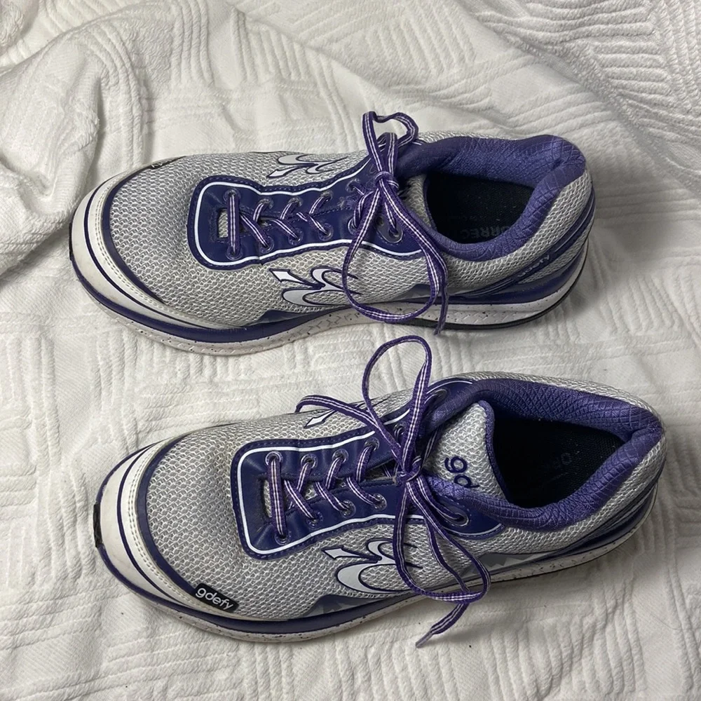 Gravity Defyer Women's Mighty Walk Athletic Shoes Purple White
